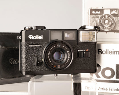 The Rolleimat F 35mm zone focus camera featuring a Rolleinon 38mm f2.8 lens