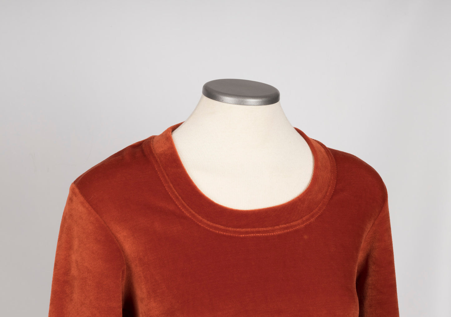 Top en velours orange rouille - petit
