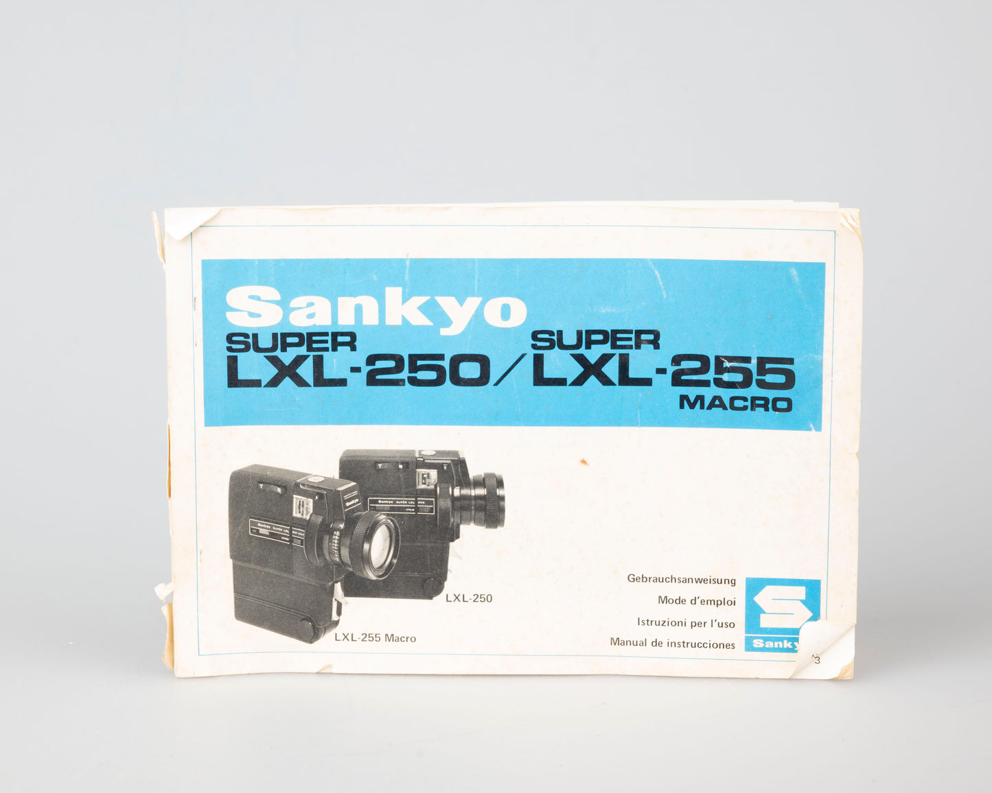 Sankyo Super LXL 250 Super 8 camera w/ case + manual (serial 208792)