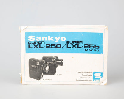Sankyo Super LXL 250 Super 8 camera w/ case + manual (serial 208792)