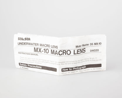 Caméra Sea &amp; Sea MX-10 Motor Marine 35 mm avec stroboscope YS-40A + objectif macro + joints toriques supplémentaires + mallette de transport