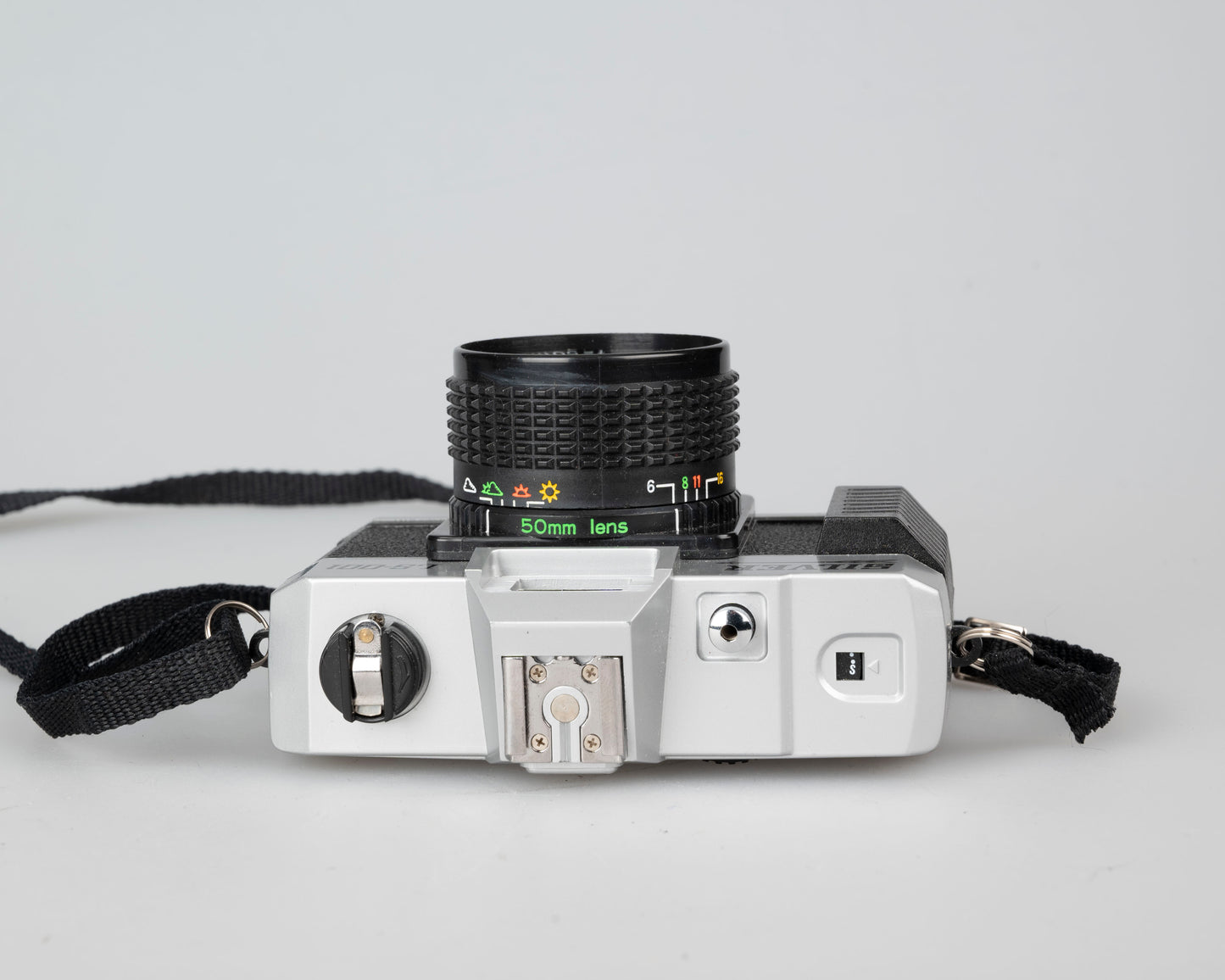 Appareil photo 35 mm sans mise au point avec objectif couleur argent LS-001 avec étui