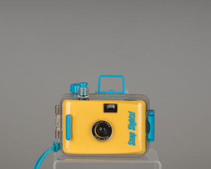 Snap Sights 35mm camera with underwater housing