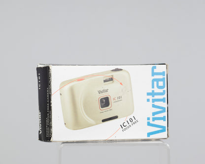 Appareil photo Vivitar IC 101 35 mm (nouveau stock ancien avec boîte, étui et manuel)