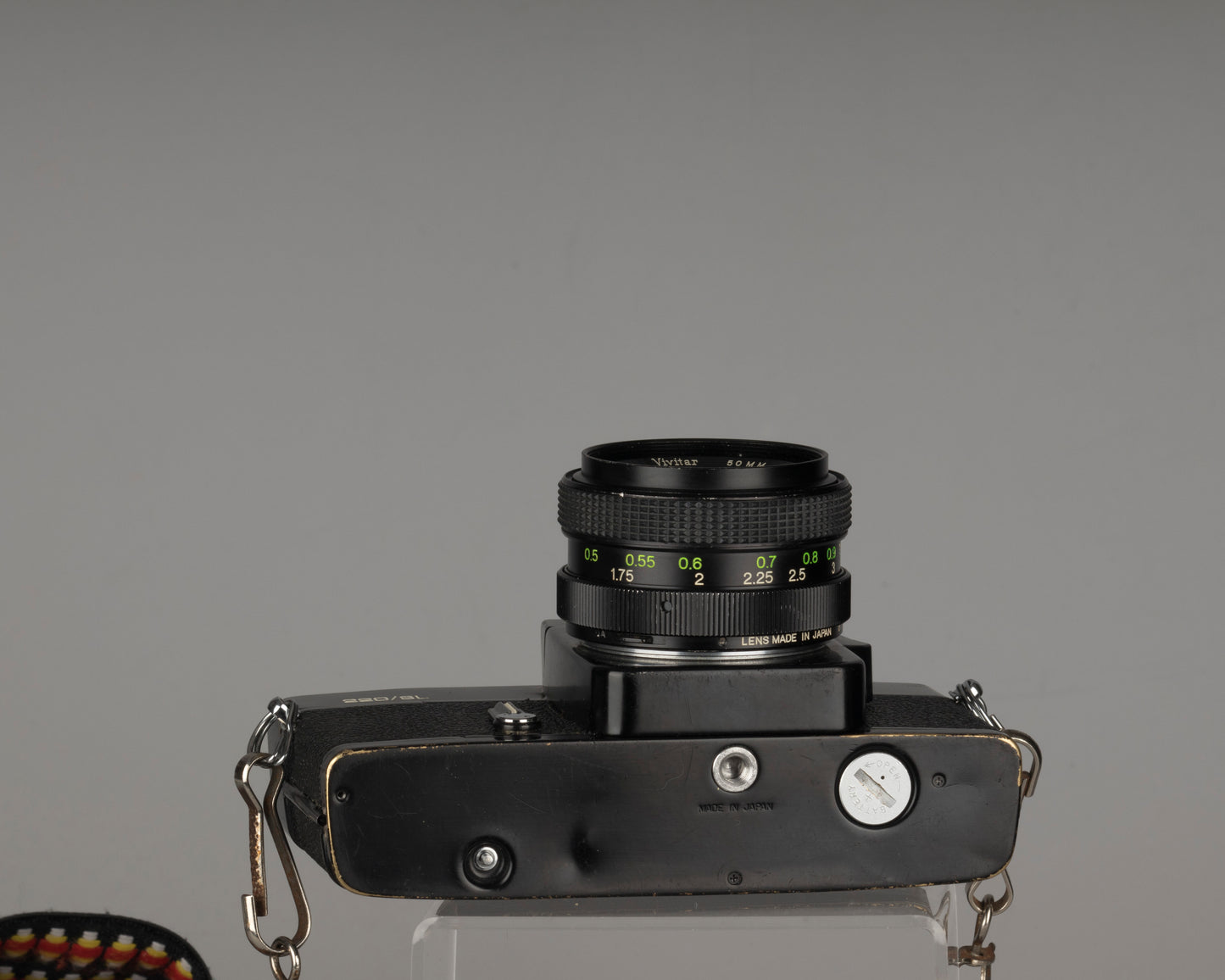 Appareil photo reflex Vivitar 220/SL 35 mm avec objectif 50 mm f1.8 et étui toujours prêt