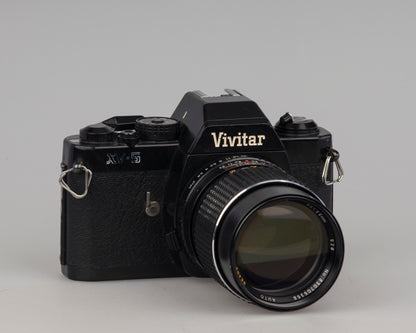 Reflex Vivitar VX-5 35 mm avec objectif Sears 135 m f2.8