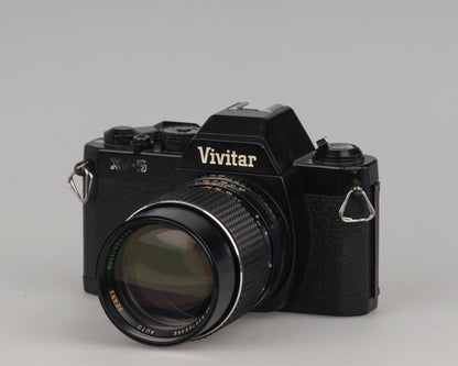 Reflex Vivitar VX-5 35 mm avec objectif Sears 135 m f2.8