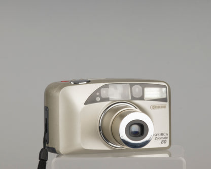 Appareil photo argentique Yashica Zoomate 80 35 mm avec étui